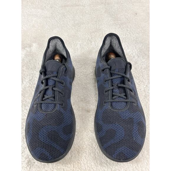 ALLBIRDS Men's Tree Runners Sneakers Size 13 Blue Black Camo Lace Up Shoes - Picture 4 of 6